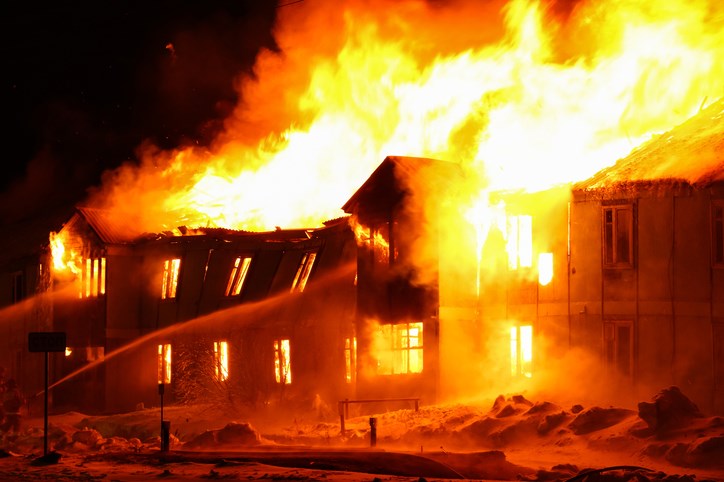 Winter weather means an increase in risk of fire damage